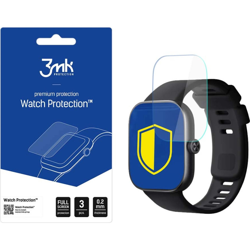 3Mk Protection 3mk Watch Protection™ hybrid glass v. FlexibleGlass Lite on Xiaomi Redmi Watch 4