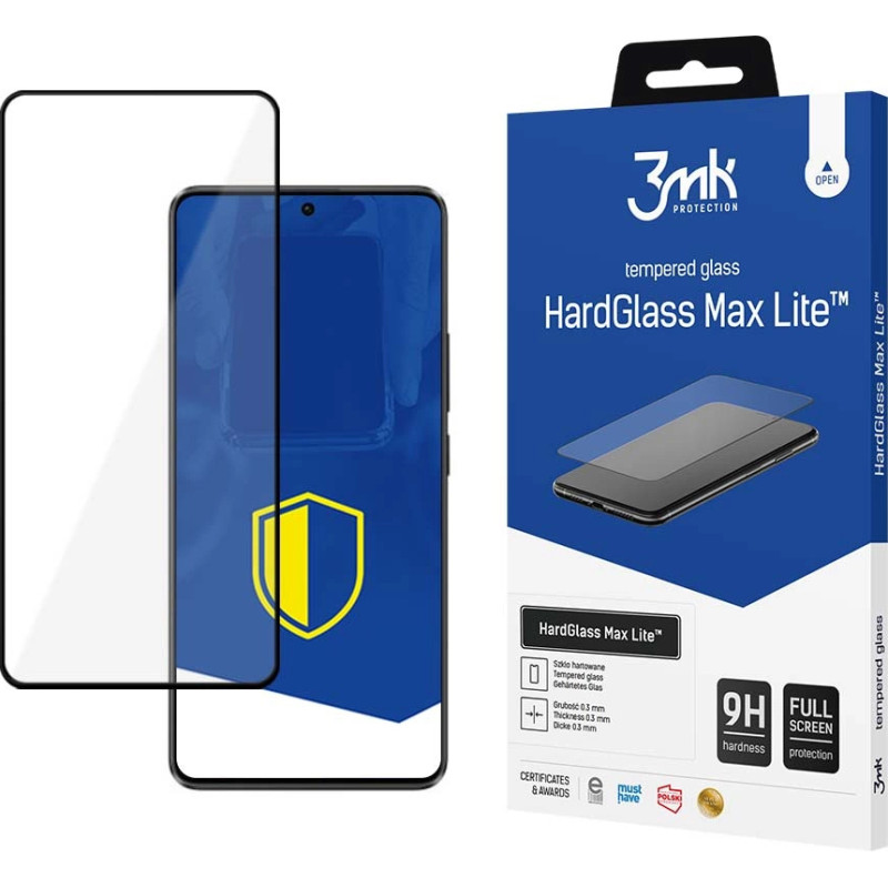 3Mk Protection 9H 3mk HardGlass Max Lite™ glass on Poco X6 5G