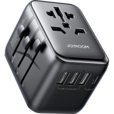 Joyroom JR-TCW01 Travel Adapter Universal 17W EU / US / UK / JP / AU / CN - Black