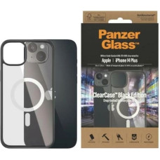 Panzerglass ClearCase case with MagSafe antibacterial for iPhone 14 Plus / 15 Plus - transparent and black