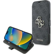 Guess 4G Metal Logo iPhone 16 Plus Case - Black