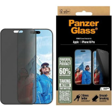 Panzerglass Privacy Screen Protector iPhone 16 Pro 6.3" Ultra-Wide Fit P2862