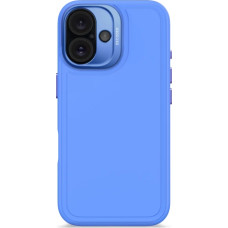 Decoded AntiMicrobial Silicone Stacks Backcover Case with MagSafe for iPhone 16 - Blue