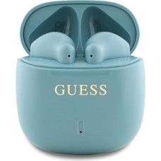 Guess Bluetooth headphones GUTWSJ14ESGQ TWS + docking station turquoise/turquoise Printed Classic Logo