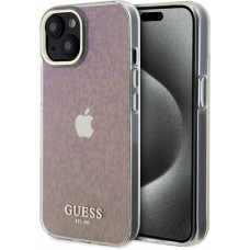 Guess GUHCP15SHDECMP iPhone 15 6.1" pink/pink hardcase IML Faceted Mirror Disco Iridescent