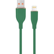 Gembird Kabelis Gembird Premium silicon USB-A Male - 8-pin Male 1.5m Green