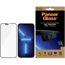 Panzerglass E2E Microfracture antibacterial glass with camera cover for iPhone 13 Pro Max - with black frame