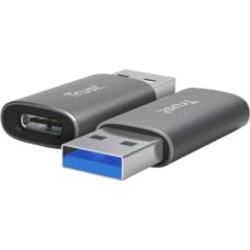 Trust Adapteris Trust Calyx USB-C to USB-A 2 pack Black