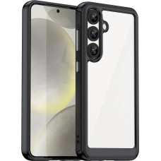 Hurtel Etui silikonowe Outer Space Case z żelową ramką do Samsung Galaxy S25 - czarne