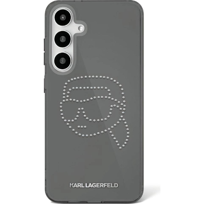 Karl Lagerfeld Etui Karl Lagerfeld Rhinestones Karl Head Logo Samsung Galaxy S25 czarny