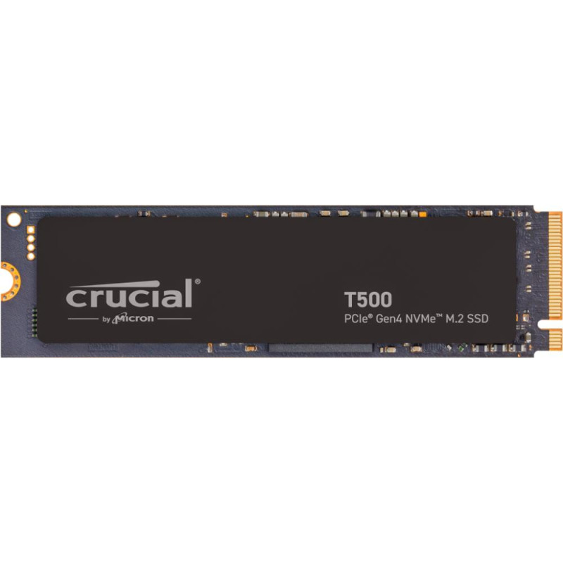 Crucial SSD|CRUCIAL|T500|500GB|M.2|PCIe Gen4|NVMe|3D NAND|Write speed 5700 MBytes/sec|Read speed 7200 MBytes/sec|TBW 300 TB|CT500T500SSD8