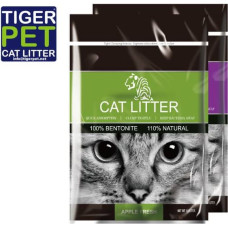 Tiger Pet Apple Scent 5 l - cementējoši pakaiši kaķu tualetei