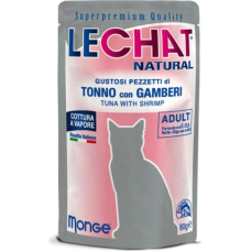 Lechat Natural pouches Tuna with Shrimp 80 g - konservi kaķiem