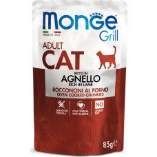 Monge Grill Pouch Chunkies in Jelly Lamb Adult 85 g - konservi kaķiem