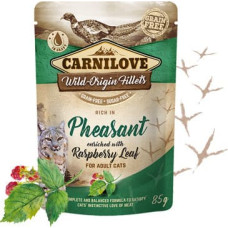 Carnilove Cat Pouch Pheasant Raspberry Leaves 85g mitrā barība kaķiem