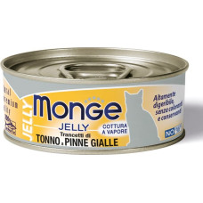 Unknown Monge Jelly Yellowfin Tuna Flakes Adult 80 g - konservi kaķiem