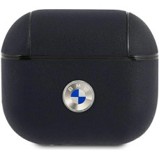 BMW BMA3SSLNA AirPods 3 cover granatowy/navy Geniune Leather Silver Logo