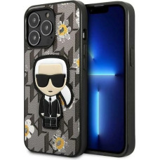 Karl Lagerfeld Flower Ikonik Karl case for iPhone 13 Pro / iPhone 13 - gray