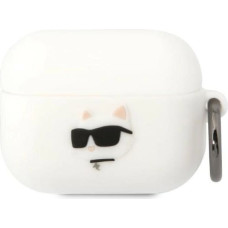 Karl Lagerfeld KLAPRUNCHH AirPods Pro cover white/white Silicone Choupette Head 3D