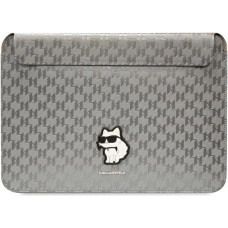 Karl Lagerfeld Saffiano Monogram Choupette case for a 14" laptop - silver