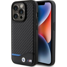 BMW Leather Carbon case for iPhone 15 Pro - black