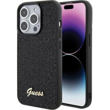 Guess Disco Metal Script case for iPhone 15 Pro - black