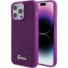 Guess Disco Metal Script case for iPhone 15 Pro Max - pink