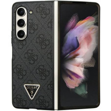 Guess Leather 4G Diamond Triangle case for Samsung Galaxy Z Fold 5 - black