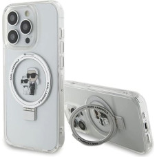 Karl Lagerfeld KLHMP14LHMRSKCH iPhone 14 Pro 6.1" white/white hardcase Ring Stand Karl&Choupette MagSafe