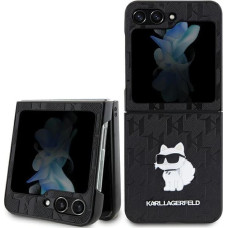 Karl Lagerfeld Saffiano Monogram Choupette Pin case for Samsung Galaxy Z Flip 5 - black