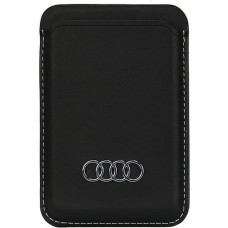 Audi Synthetic Leather magnetic wallet compatible with MagSafe - black