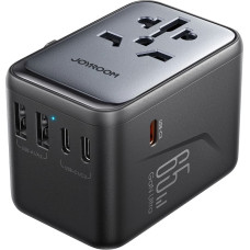 Joyroom JR-TCW02 65W Travel Adapter Universal EU / US / JP / AU / UK / CN - Black