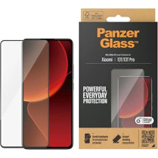 Panzerglass Ultra-Wide Fit Antibacterial Tempered Glass for Xiaomi 13T / 13T Pro - With Black Frame