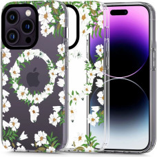 Tech-Protect MagMood MagSafe iPhone 13 Pro Max Case - White Daisies