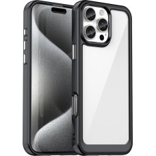 Hurtel Outer Space Case with Gel Frame for iPhone 16 Pro - Black