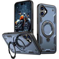 Hurtel Hybrid Armor Trendy Case with MagSafe for iPhone 16 - Blue