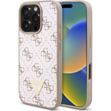 Guess New 4G Triangle Case for iPhone 16 Pro - White