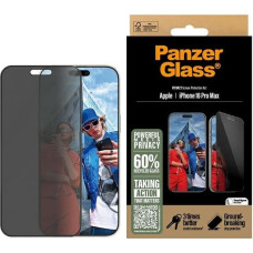 Panzerglass Privacy Screen Protector iPhone 16 Pro Max 6.9" Ultra-Wide Fit P2864