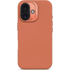 Decoded AntiMicrobial Silicone Backcover with MagSafe for iPhone 16 - Orange