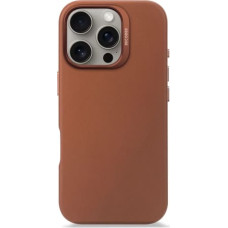 Decoded Leather Backcover case with MagSafe for iPhone 16 Pro - brown