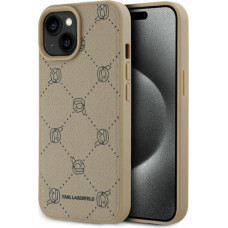 Karl Lagerfeld Magsafe Karl Head iPhone 15 Case - Beige