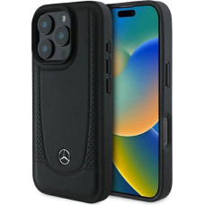 Mercedes Leather Urban iPhone 16 Pro Case - Black