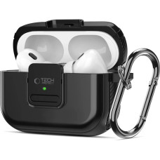 Tech-Protect Defender Hook MagSafe Case with Carabiner for Apple AirPods Pro 1 / 2 - Black