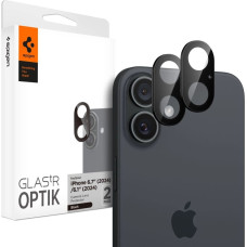 Spigen Optik GLAS.TR Camera Protector 2-PACK for iPhone 16 / 16 PLUS - Black