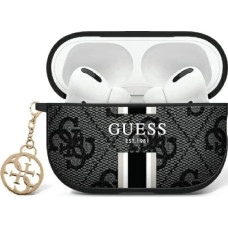 Guess GUA2P4RPSK AirPods 1/2 cover black/black 4G Printed Stripes Charm