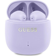 Guess Bluetooth headphones GUTWSJ14ESGU TWS + docking station purple/purple Printed Classic Logo