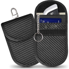 Tech-Protect KLR100 RFID Blocking Car Key Case - Black - Carbon