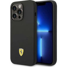 Ferrari FEHCP14LSIBBK iPhone 14 Pro 6.1" black/black hardcase Silicone Metal Logo