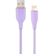 Gembird Kabelis Gembird Premium silicon USB-A Male - 8-pin Male 1.5m Violet