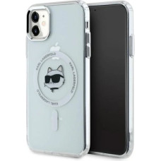 Karl Lagerfeld Etui Karl Lagerfeld IML Metal Choupette Head MagSafe na iPhone 11 - białe